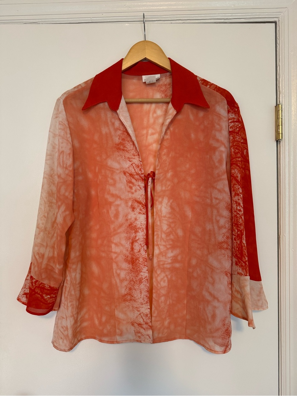 Vintage 90s Anne Charles Tie-front Blouse
